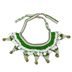 寵物聖誕套裝 頸圈, 1個, 綠頸圈鈴鐺