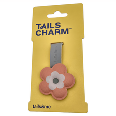 tails&me 尾巴與我 專屬配件 動物友善皮革 附皮掛帶隨興吊掛 輕鬆配戴尾巴與我繩帶系列, 4.4 x 4.33cm, 長春花 桃粉, 1組