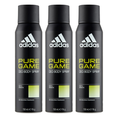 adidas 愛迪達 男用體香噴霧 極限挑戰, 150ml, 3瓶