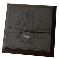 DBD DESIGN 25格生巧克力包裝盒, 可可色, 1個