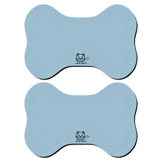 毛皇上 造型硅藻泥地墊 80 x 50cm, 藍色骨頭, 2個