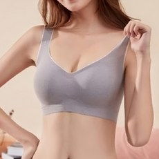 舒芙蕾軟Q 無鋼圈內衣, 柔軟舒適, 無壓迫感, 輕盈透氣, 涼感技術, 一片式胸墊可拆可洗, XL, 櫻花紫