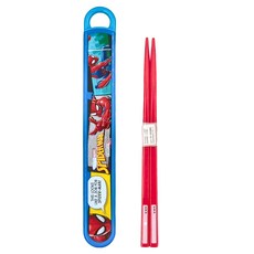 Skater 銀離兒童筷子16.5cm + 收納盒 19.5 x 2.7 x 1.5cm, 單件, SPIDER MAN, 1個