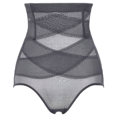 傲人曲線塑身內褲, 高腰 收腹, 3XL, 黑色