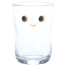 ADERIA 日本製NICO大眼娃娃造型杯 93 x 64mm 185ml, 透明, 1個