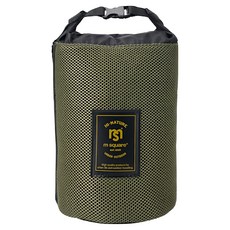 M Square 燈具收納包 L 軍風 3mm包邊鋼布 1680D防水牛津布 34x12cm, 1個, 軍風綠