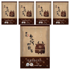 軒記 台灣肉乾王 黑胡椒牛肉乾, 75g, 5包