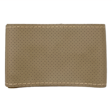 牛皮手縫方向盤把套 皮, 米色