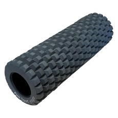Fun Sport 滾動力按摩滾輪棒 40硬度 台灣生產 342顆按摩顆粒 ABS中空款設計, 硬漢灰, 1個, 直徑15 x 長45cm