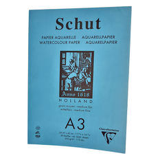 Clairefontaine CF-SCHUT 上封膠學院級水彩本, A3 250G 30張 CF-11853, 1本