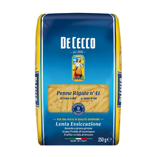 DE CECCO 得科 No.41 斜管麵 杜蘭小麥粉製成, 250g, 1包
