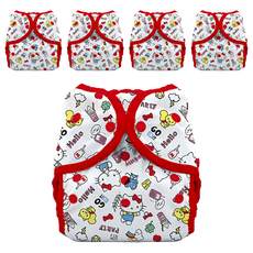 THiRSTiES 游泳尿布褲 SANRIO聯名款 Hello Kitty My Friends 0-9個月, S, 5件