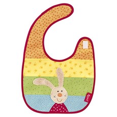 sigikid 嬰兒用餐圍兜 - 彩虹兔, 100%棉, 1件