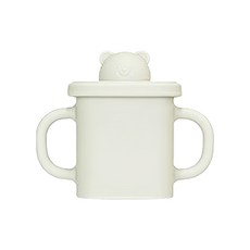 MODU'I BLUEMAMA 幼兒鉑金矽膠熊熊水杯零食杯 - 350ml, 搪瓷白, 1個