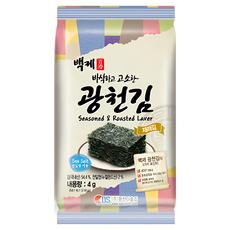 BJ 百濟 傳統烤海苔 韓國原裝進口 40年傳統海苔 3代傳承的職人精神製作 隨手一包方便美味, 48g, 1組