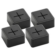 Home of flowers 繁花之家 矽膠毛巾收納塞, 黑色, 4個