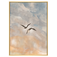 BOLUO GALLERY 菠蘿選畫所 晚霞下的陪伴 APWF3402D, 木色