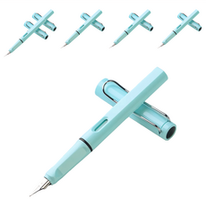 小麥購物 鋼筆 G434 15g 6支, 馬卡龍藍, EF