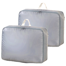 棉被壓縮收納袋/旅行壓縮包 灰色, 2個, 1組, 大
