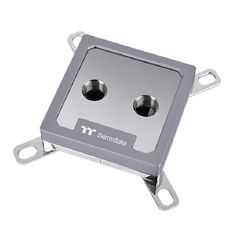 thermaltake 曜越 Pacific W8 CPU水冷頭 鏡面防鏽底座與頂蓋 中沖式水道設計 細密鰭片微流道結構 穩定高效冷卻, 1個