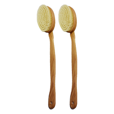 fA brushes FALLER德國芙樂森 詠木香 白豚鬃微SPA筋膜放鬆按摩刷, 單一顏色, 2支