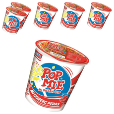 POP MIE 辣味乾杯麵 汁濃郁口味獨特, 6入