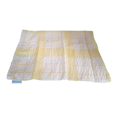 BODYLYV 涼涼枕頭套 格紋系列 柔和黃, 70 x 50cm, 1件