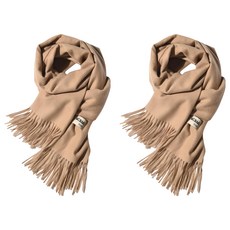 小麥購物 仿羊絨純色圍巾 E157 102g 2條