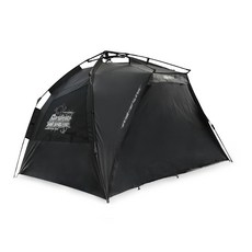 KZM OUTDOOR 硬派速搭沙灘帳, 黑色, 3-4人