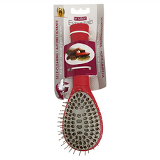 HAGEN Le Salon 犬用圓頭除毛針梳, 紅色, 1個