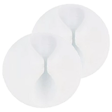 多色集線器 Set 20 環保TPR材質, 白色單孔, 2組