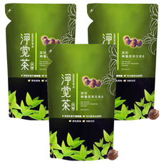 茶籽碗盤蔬果洗潔液 補充包, 700g, 3包
