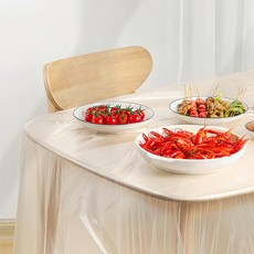 一次性桌布套, PE材質, 白色, 10張, 3包