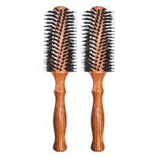 FAWEIO 髮葳鵝 仿花梨葫蘆鬃毛圓梳 16排 SM-1600-1 特大 2支 棕色