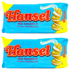 菲律賓 Hansel 牛奶夾心餅乾 10入, 310g, 2包
