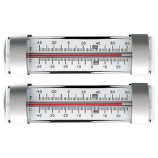 冰箱溫度計 13.3 x 3.3cm 精準測量 確保食材新鮮, 2支, CX-80008