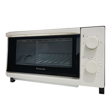 Lacuzin 玻璃恆溫美型烤箱 - 珍珠白 LCZ0808WT, Low-E玻璃爐門, 8L實用容量, 30分鐘定時, 最高230°C溫度設定