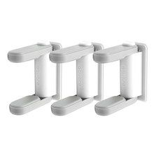 Aguard 門把安全鎖 非常穩固 可180°旋轉, 白色, 3個