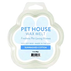 PET HOUSE 室內除臭寵物香氛蠟塊 - 清新棉香, 100%全天然黃豆蠟, 1個, 85g