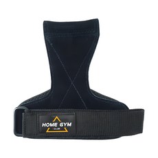 HOME GYM CLUB 居家健身 健身拉力牛皮手套, 黑色, FC001