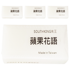 LANOWN 南王 沐浴皂 蘋果花語 100g (台灣製造 蘋果花香 溫和潔淨), 4個