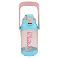 GOZENBO 御膳坊 可提式手機架彈蓋水壺 1200ml, 粉色 + 藍色, 1.2L, 1個