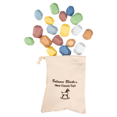 New Classic Toys 幼兒平衡疊石積木, 混和顏色, 訓練平衡感與手眼協調, 1組