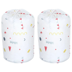 E.City PEVA圓形束口搬家袋衣物棉被袋收納袋, 43 x 43 x 85cm, 1個, 2個