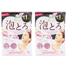 Awatoro 牛乳石鹼 奢侈泡泡入浴劑 芍藥麝香, 30g, 2包