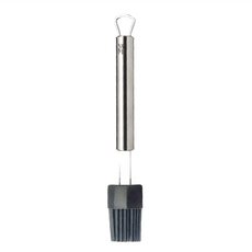WMF Profi Plus 不鏽鋼糕點刷 316不鏽鋼 矽膠 耐熱最高達204°C 可放洗碗機, 銀色 + 黑色, 1支