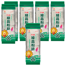 日正食品 特級綠晶粉絲 480g, 低熱量高飽足感，Q彈不軟爛，火鍋料理皆宜, 6包