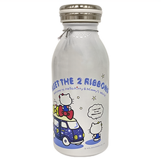 Hello Kitty 凱蒂貓 長效保溫牛奶瓶 KF-5235 SUS304不鏽鋼內膽, 1瓶, 白色, 350ml