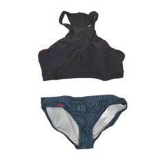 KONA81 酷吶81 女款2件式高領泳衣 - XL, 黑色