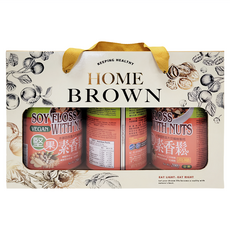 HomeBrown 紅布朗 堅果素香鬆3入禮盒, 非基因改造大豆纖維製成, 200g, 1盒